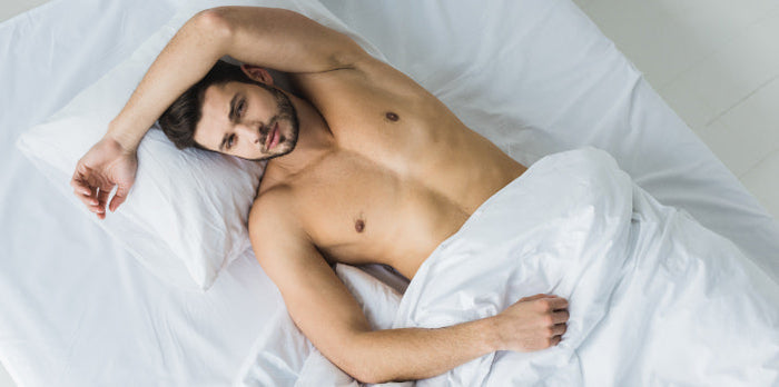 Man reflecting on male masturbation and sexual health