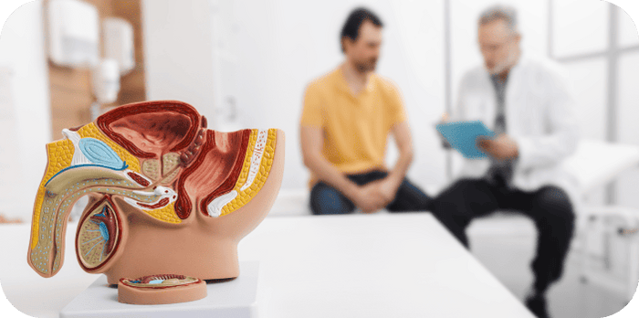 “Men’s pelvic floor strengthening kits: weights, biofeedback device, and Kegel trainer”