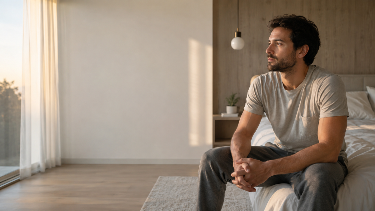 Man reflecting on whether sexual fantasies are normal and what they mean