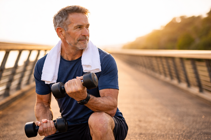 man exercising for sexual health