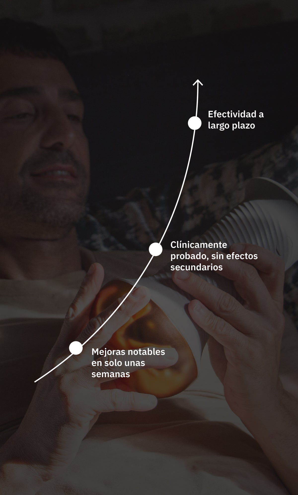 Man relaxing with MYHIXEL — Last longer, long-term effective, real results